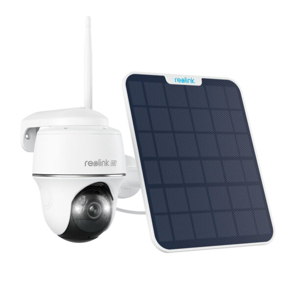 REOLINK Security Camera Wireless Outdoor, Pan Tilt Solar Powered with 4K Night Vision, 2.4/5 GHz Wi-Fi, 2-Way Talk, Compatible with Alexa/Google Assistant, Argus PT Ultra with Solar Panel