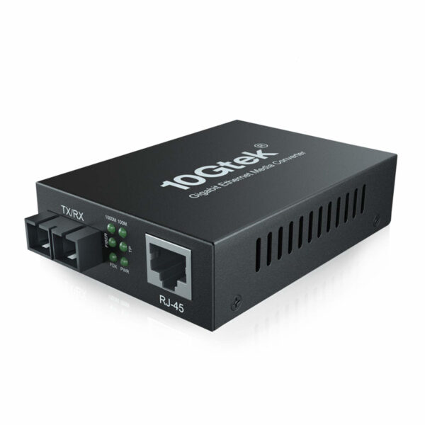 Gigabit Ethernet Media Converter, Dual SC Fiber Connector, multimode, 1310-nm, up to 2km