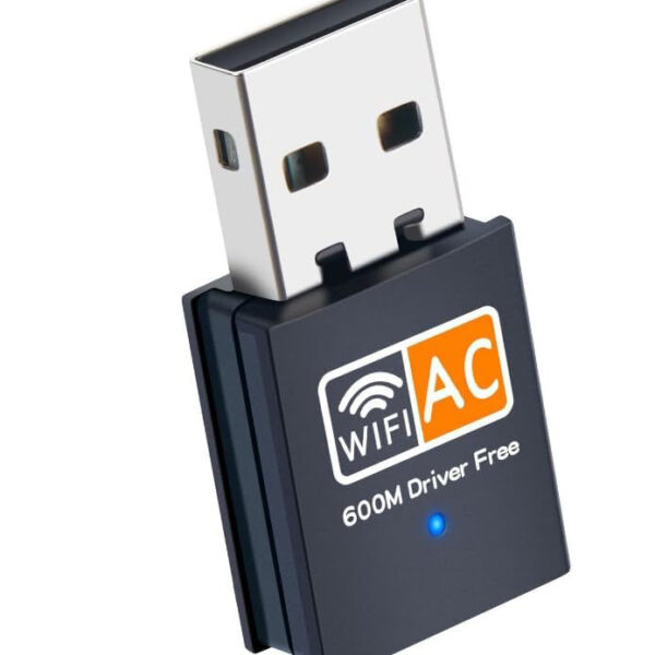 USB WiFi Adapter, AC600 2.4G/5G Dual Band Wireless WiFi Adapter for Desktop PC, Linccras Mini WiFi Dongle for Windows XP/7/8/10, Mac 10.9-10.313