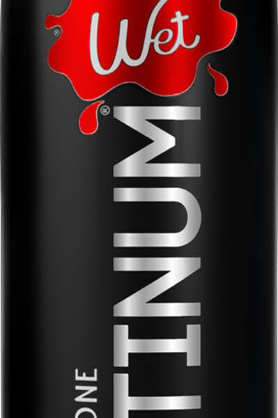 Wet Platinum Silicone-Based Lube for Men, Women & Couples, 4.2 Fl Oz - Ultra Long-Lasting & Water-Resistant Premium Personal Lubricant - Safe to Use with Latex Condoms - Non-Sticky & Hypoallergenic