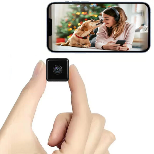 Mini Indoor Security Camera 4K Wireless WIFI Camera Home Indoor Camera Small Outdoor WiFi Pet Cameras,HD Tiny Nanny Cam Wide Angle Night Vision Home Door Camera,No Need WiFi Camera,For Home Security