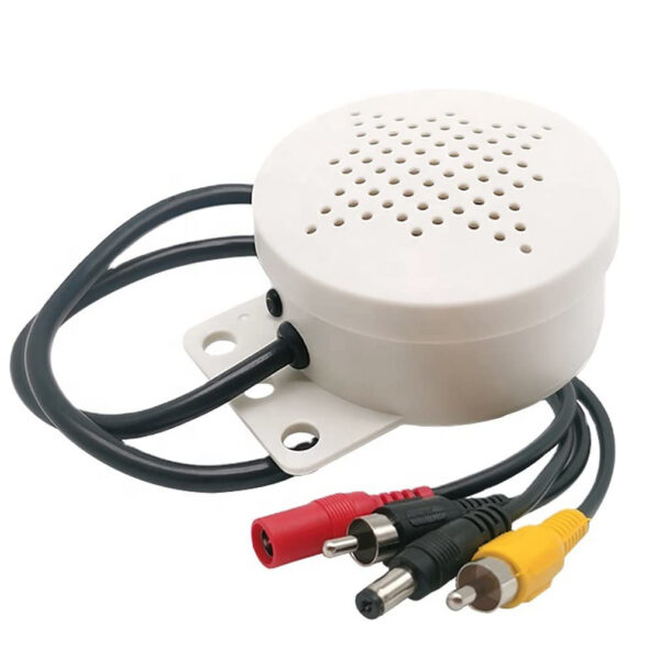 Custom/Clearnace/Handling for 4 units of Vanxse Mini Amplifier Microphone and Speaker High Sensitive Two Way Audio Input/Output Mic for CCTV Security Camera DVR System IP Camera