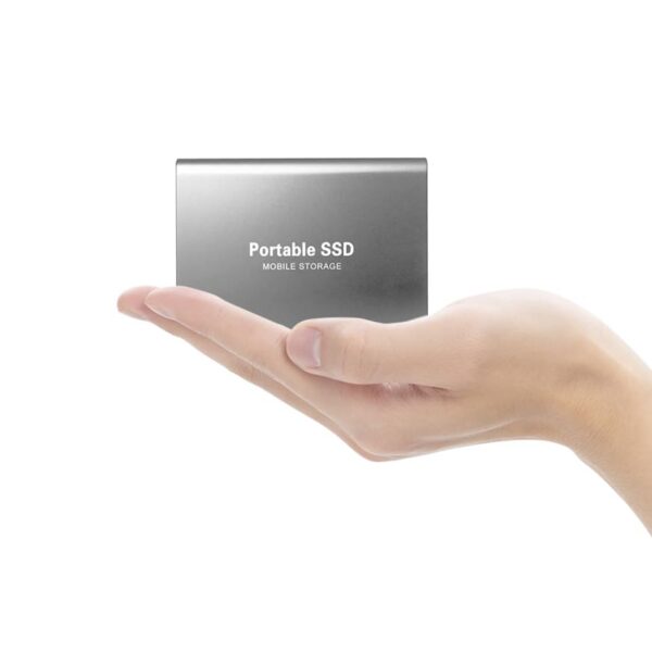 External Hard Drive External Solid State Drive 2TB HDD External Hard Drive USB 3.0 for PC, Mac,Desktop,Chromebook(2TB, Silver-A)