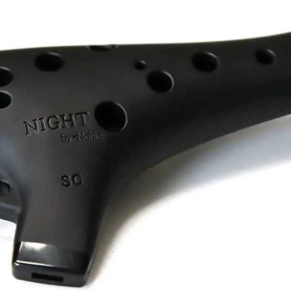 NIGHT Ocarina NIGHT by Noble Ocarina Plastic SC Black Rubber Finish 1.0 x 5.9 x 3.0 inches (25 x 150 x 75 mm)