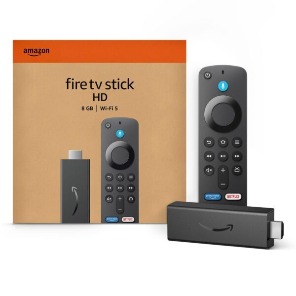 Fire TV Stick HD, free and live TV, Alexa Voice Remote, smart home controls, HD streaming