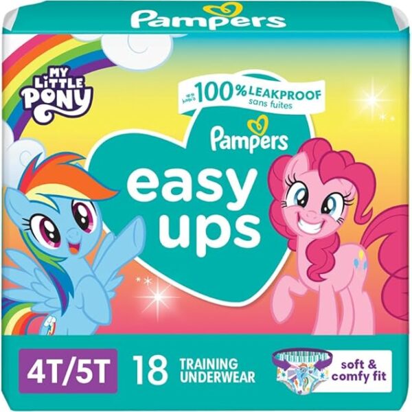 Training Pants - Easy Ups Girls & Boys - Size 4T-5T, 18 Count, My Little Pony Potty Underwear (Packaging May Vary)