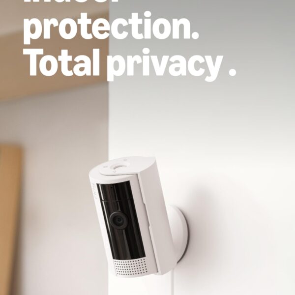 Ring Indoor Cam, Home or business security in 1080p HD video, White
