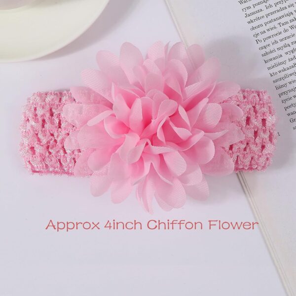 30pcs Baby Girls Headbands Chiffon Flower Soft Stretchy Hair Band Hair Accessories for Baby Girls Newborns Infants Toddlers and Kids