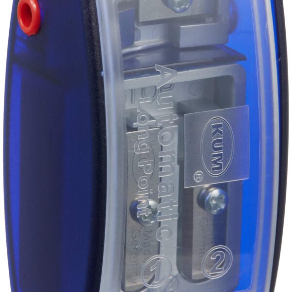 AS2M (1053121), Long Point Sharpener, sharpens in 2 steps; 2 spare blades includes. With lead pointers for 2 mm and 3.2 mm. BLUE only