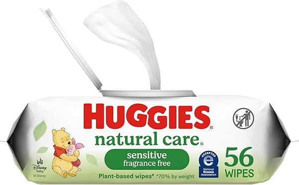 Huggies Natural Care Unscented Baby Wipes Soft Pack - 56ct