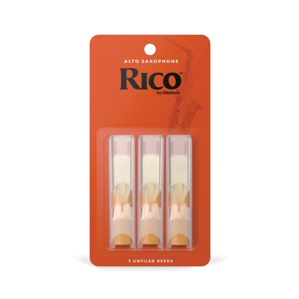 Rico Organic Alto Saxophone Reeds, Strength 2.0, Pack of 3