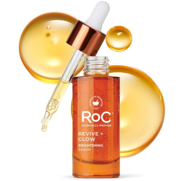RoC Multi Correxion Revive + Glow Vitamin C Serum, Daily Anti-Aging Wrinkle and Skin Tone Skin Care Treatment, 1 Fluid Ounce