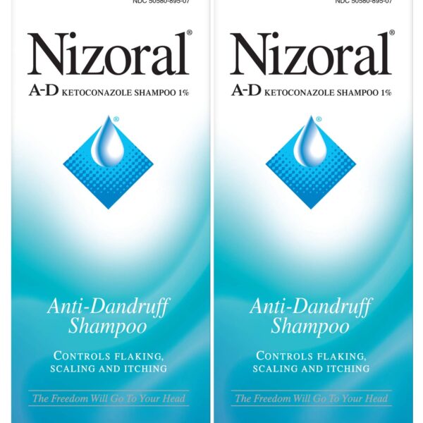 Nizoral A- D Anti-Dandruff Shampoo Value Pack, Blue, Fresh, 7 Fl Oz (Pack of 2)