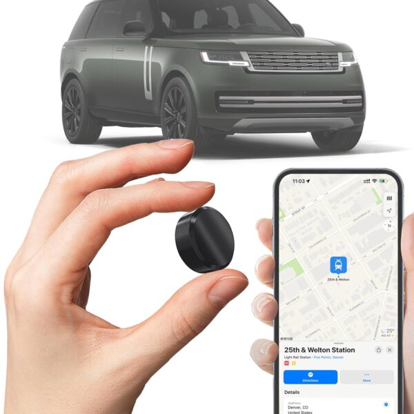 GPS Tracker for Vehicles - No Monthly Fee, Hidden Magnetic GPS Locator for Car, Hidden GPS Tracker for Cars, Motorcycle, Teen Driver Tracking, Real-Time App Monitoring, Anti-Theft Device for Assets