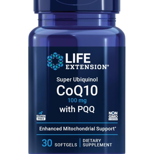 Life Extension, Super Ubiquinol CoQ10 with PQQ, 100 mg, 30 Softgels
