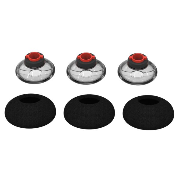 3X Voyager 5200 Eartips Replacement,Ultra Comfort Silicone Voyager Legend 30/ Voyager Legend 50 Ear Tips with in-Ear Foam for Plantronics Ploy Voyager 5200 5220 5210 Series Headset Earphone Buds-Large