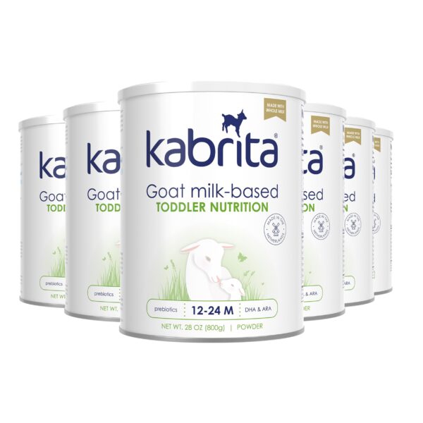 Kabrita Goat Milk-Based Toddler Nutrition Drink, 12?24 Months, Gentle & Easy to Digest, Clean Label Project Certified, Supports Gut Health, Immunity & Brain Development 28oz (Pack of 6)