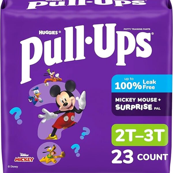 Boys' Potty Training Pants, Size 2T-3T Training Underwear (16-34 lbs), 23 Count