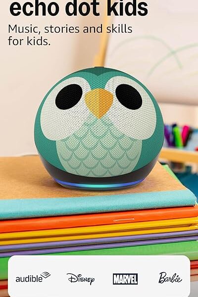 Amazon Echo Dot Kids (newest model) - Designed for kids, Designed for Alexa+, parental controls, Includes 1 Year of Amazon Kids+, Owl