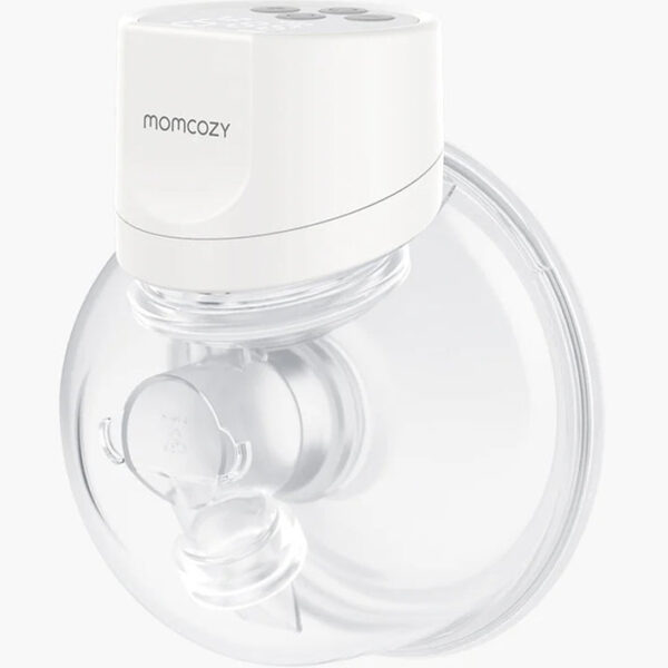 Momcozy S12 Pro Single Wearable Breast Pump-Portable-With Long Battery Life-Double Sealed Flange Design-24mm-3 modes and 9 Levels-Hands Free-Quiet Motor-White